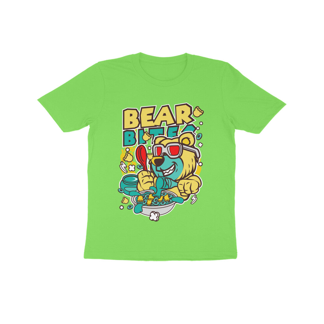 Kids' Half Sleeve Round Neck Tshirt – Bear Biter puraidoprints