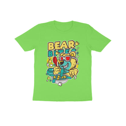 Kids' Half Sleeve Round Neck Tshirt – Bear Biter puraidoprints