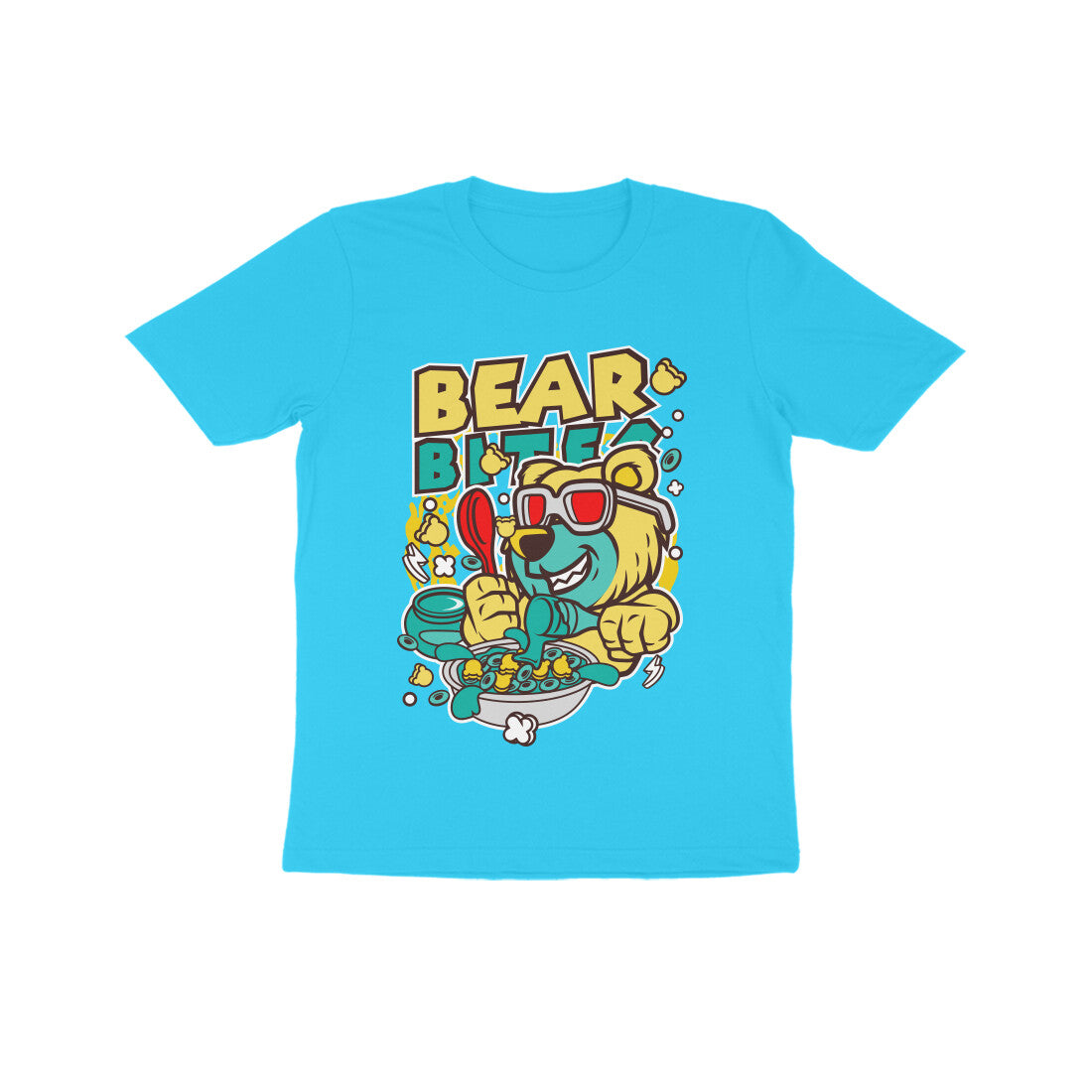 Kids' Half Sleeve Round Neck Tshirt – Bear Biter puraidoprints