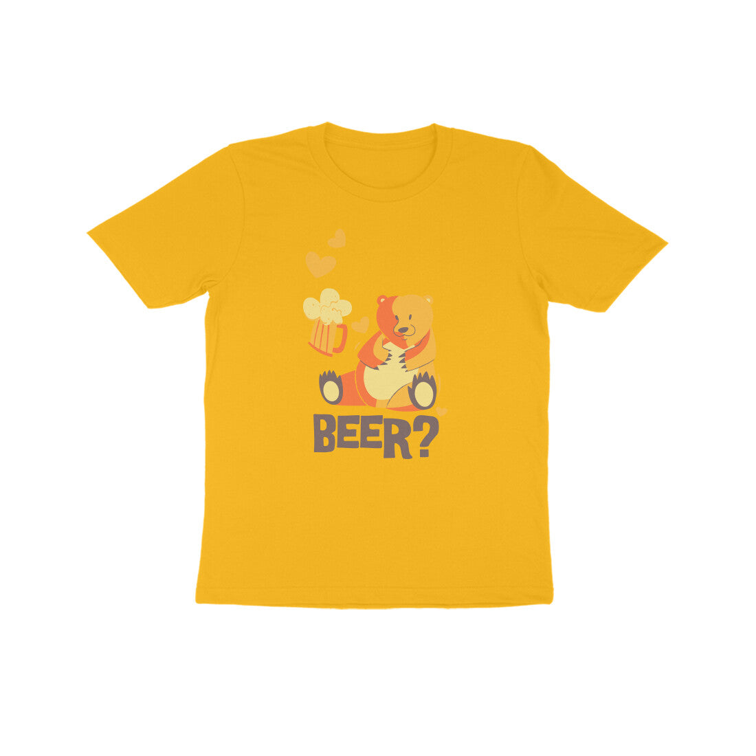 Kids' Half Sleeve Round Neck Tshirt – Beer 1 puraidoprints