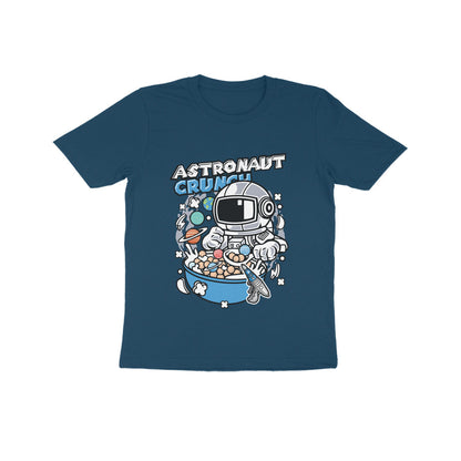Kids' Half Sleeve Round Neck Tshirt – Blue Astronaut Crunch puraidoprints