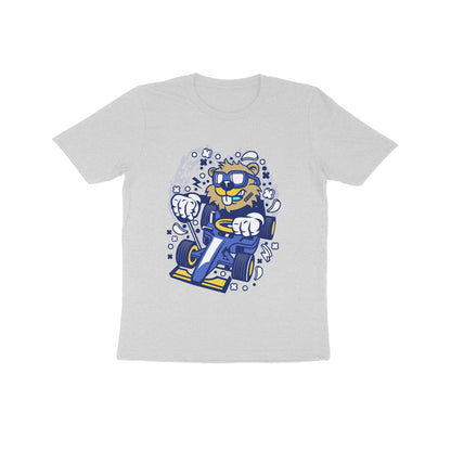 Kids' Half Sleeve Round Neck Tshirt – Blue Racer Beaver puraidoprints