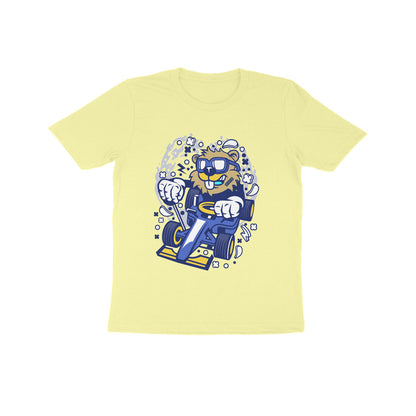 Kids' Half Sleeve Round Neck Tshirt – Blue Racer Beaver puraidoprints