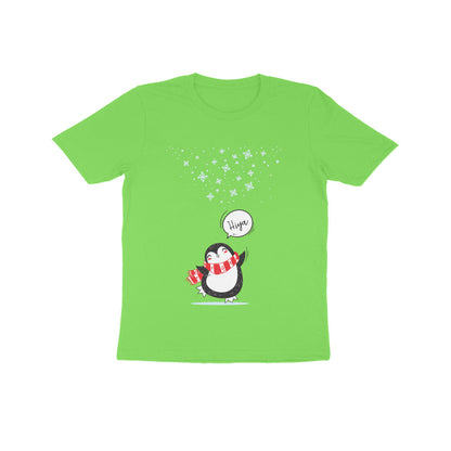 Kids' Half Sleeve Round Neck Tshirt – Cute Penguin puraidoprints