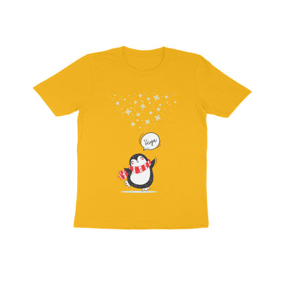 Kids' Half Sleeve Round Neck Tshirt – Cute Penguin puraidoprints