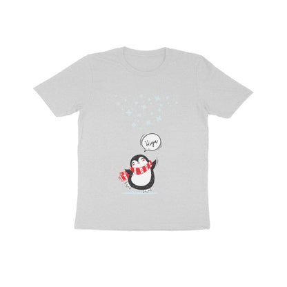 Kids' Half Sleeve Round Neck Tshirt – Cute Penguin puraidoprints