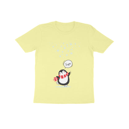 Kids' Half Sleeve Round Neck Tshirt – Cute Penguin puraidoprints