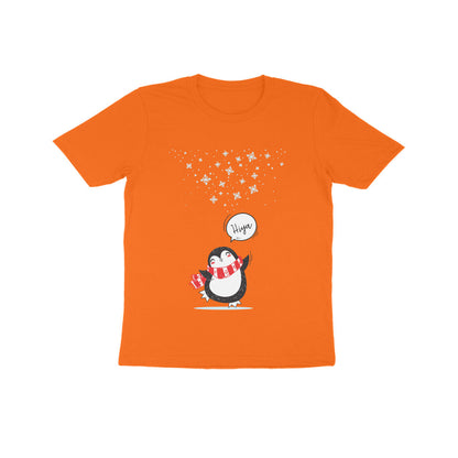 Kids' Half Sleeve Round Neck Tshirt – Cute Penguin puraidoprints