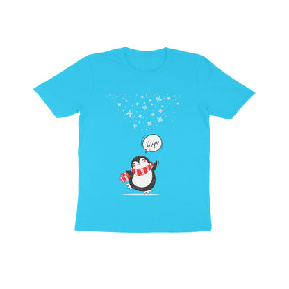 Kids' Half Sleeve Round Neck Tshirt – Cute Penguin puraidoprints