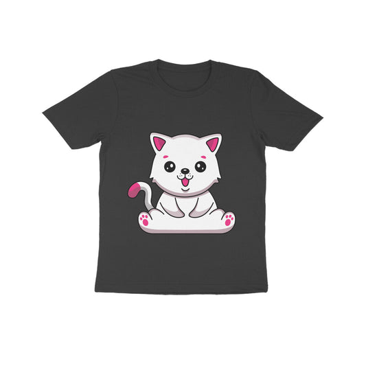 Kids' Half Sleeve Round Neck Tshirt – Cute Pet puraidoprints
