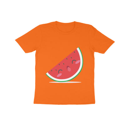 Kids' Half Sleeve Round Neck Tshirt – Cute Watermelon puraidoprints