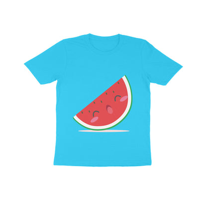 Kids' Half Sleeve Round Neck Tshirt – Cute Watermelon puraidoprints