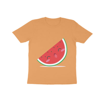 Kids' Half Sleeve Round Neck Tshirt – Cute Watermelon puraidoprints