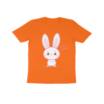 Kids' Half Sleeve Round Neck Tshirt – Cute bunny puraidoprints