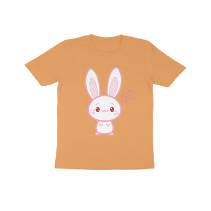 Kids' Half Sleeve Round Neck Tshirt – Cute bunny puraidoprints