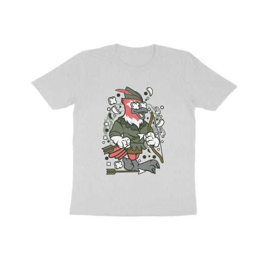 Kids' Half Sleeve Round Neck Tshirt – Green Bird Robinhood puraidoprints