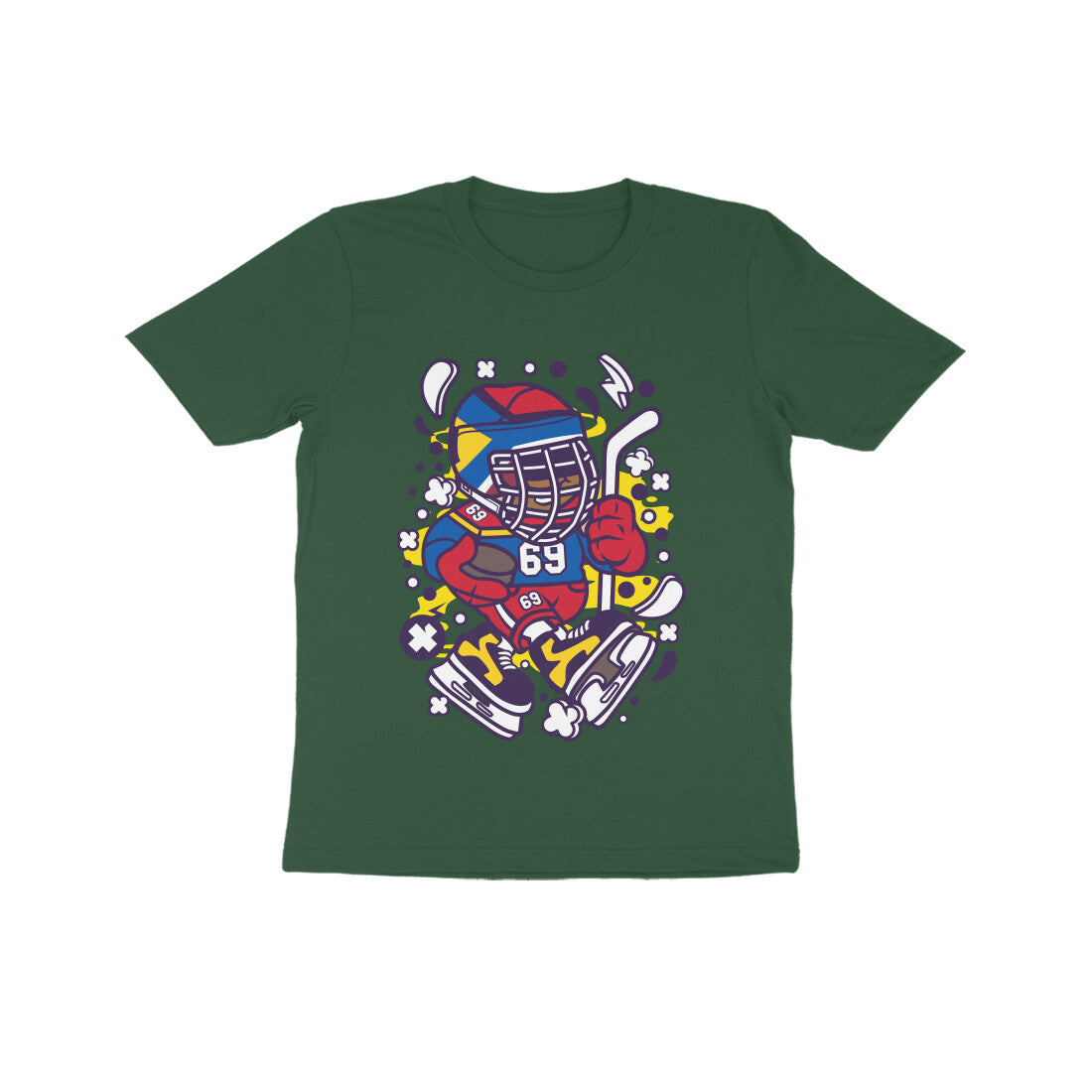 Kids' Half Sleeve Round Neck Tshirt – Hockey 2 puraidoprints