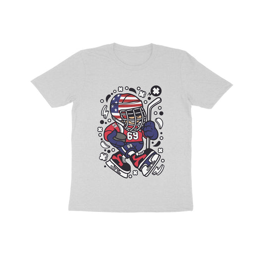 Kids' Half Sleeve Round Neck Tshirt – Hockey puraidoprints