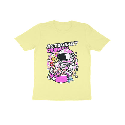Kids' Half Sleeve Round Neck Tshirt – Pink Astronaut Crunch puraidoprints
