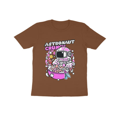 Kids' Half Sleeve Round Neck Tshirt – Pink Astronaut Crunch puraidoprints