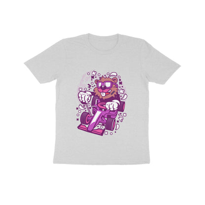 Kids' Half Sleeve Round Neck Tshirt – Pink  Racer Beaver puraidoprints