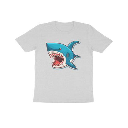 Kids' Half Sleeve Round Neck Tshirt –Shark Bite puraidoprints