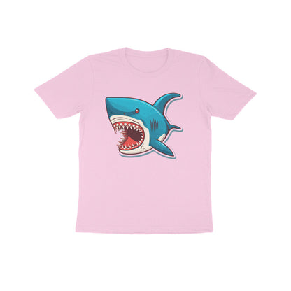 Kids' Half Sleeve Round Neck Tshirt –Shark Bite puraidoprints
