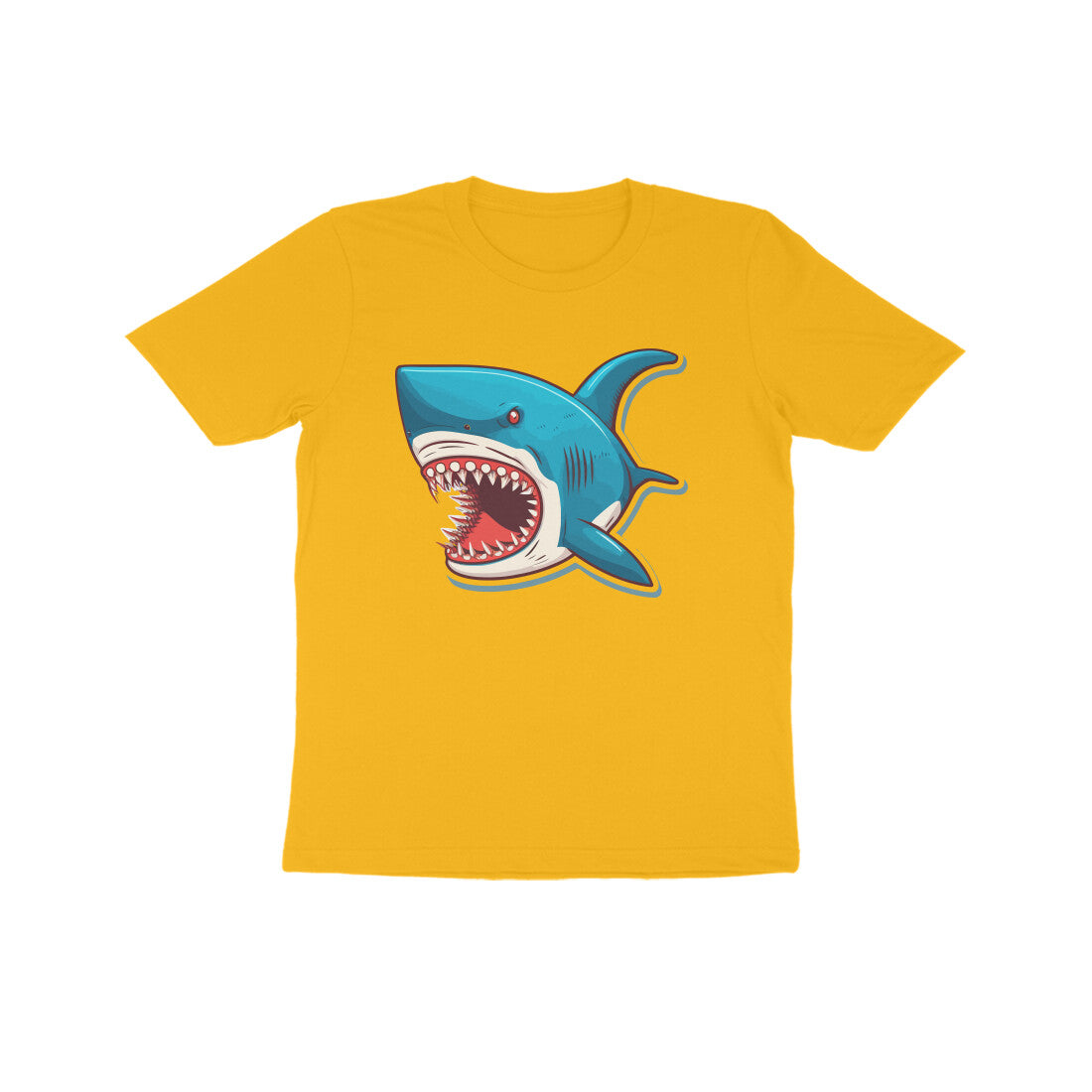 Kids' Half Sleeve Round Neck Tshirt –Shark Bite puraidoprints