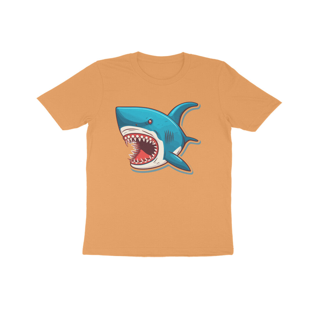 Kids' Half Sleeve Round Neck Tshirt –Shark Bite puraidoprints