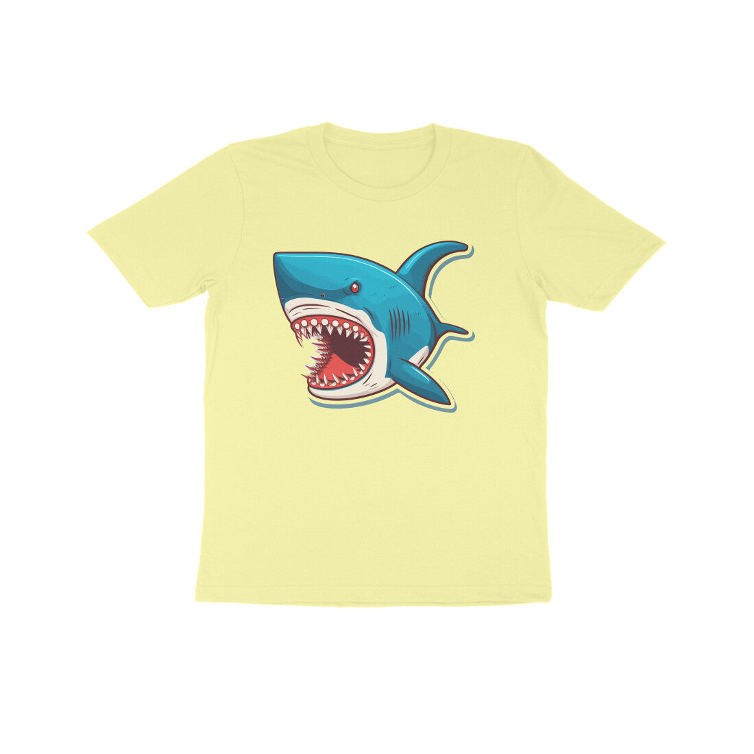 Kids' Half Sleeve Round Neck Tshirt –Shark Bite puraidoprints