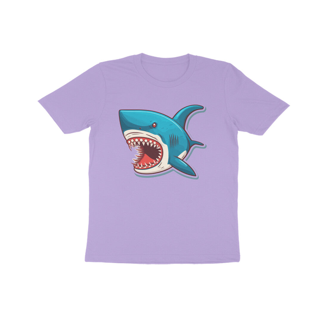 Kids' Half Sleeve Round Neck Tshirt –Shark Bite puraidoprints