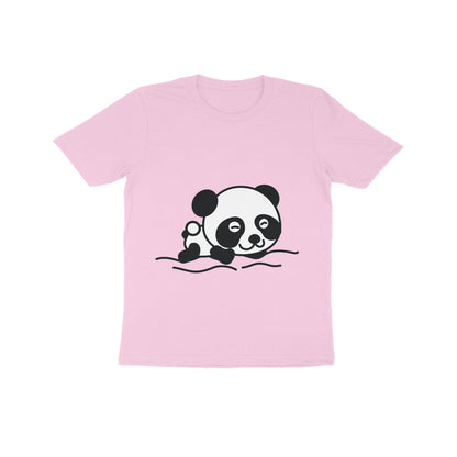Kids' Half Sleeve Round Neck Tshirt – Sleeping Panda puraidoprints