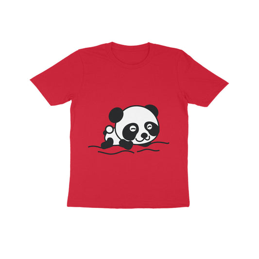 Kids' Half Sleeve Round Neck Tshirt – Sleeping Panda puraidoprints