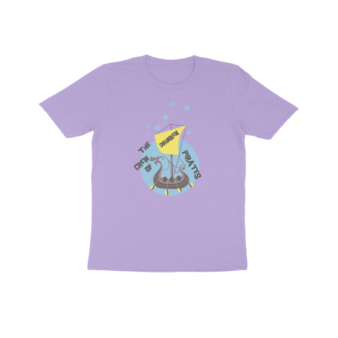 Kids' Half Sleeve Round Neck Tshirt – The crew of Drunken Pirates 2 puraidoprints