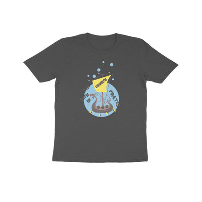 Kids' Half Sleeve Round Neck Tshirt – The crew of Drunken Pirates 2 puraidoprints