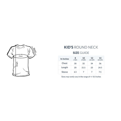 Kids' Half Sleeve Round Neck Tshirt – Violet Beaver Fighter puraidoprints