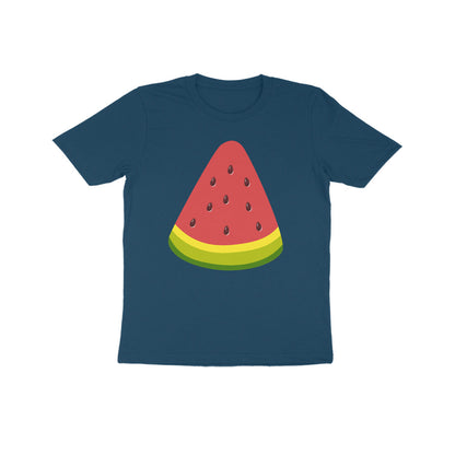 Kids' Half Sleeve Round Neck Tshirt - Watermelon puraidoprints