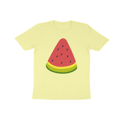 Kids' Half Sleeve Round Neck Tshirt - Watermelon puraidoprints