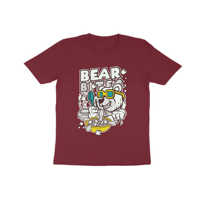 Kids' Half Sleeve Round Neck Tshirt – White Bear Biter puraidoprints