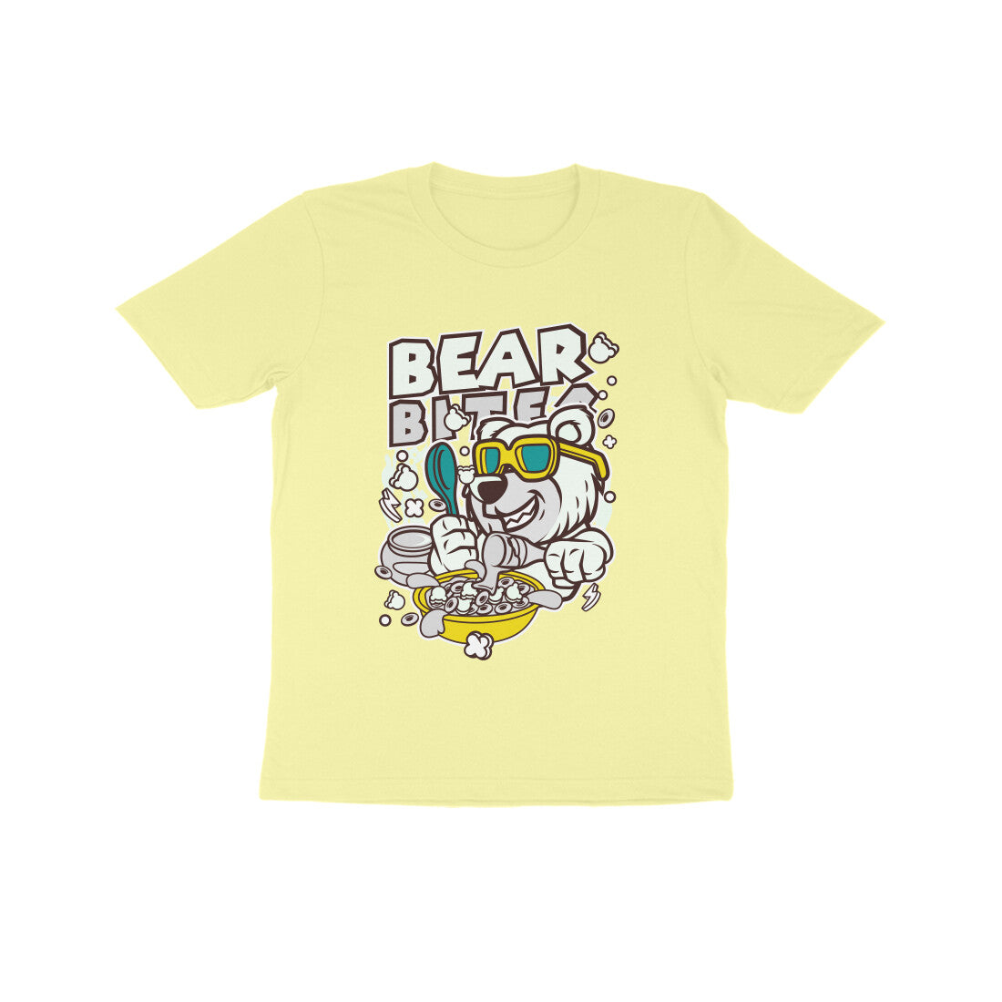 Kids' Half Sleeve Round Neck Tshirt – White Bear Biter puraidoprints