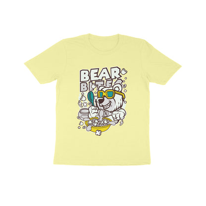 Kids' Half Sleeve Round Neck Tshirt – White Bear Biter puraidoprints
