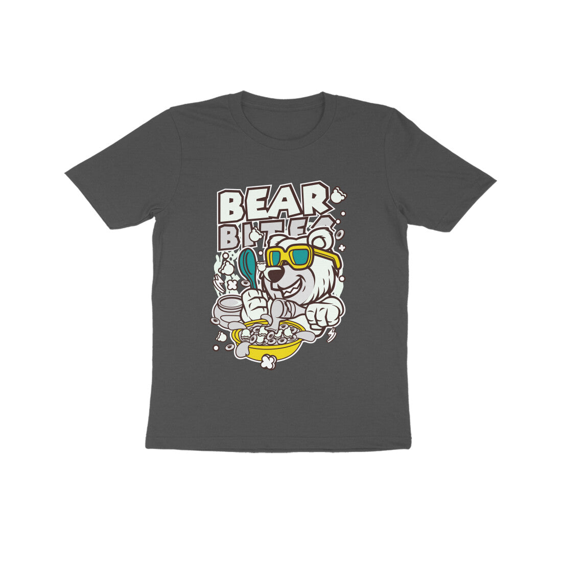 Kids' Half Sleeve Round Neck Tshirt – White Bear Biter puraidoprints