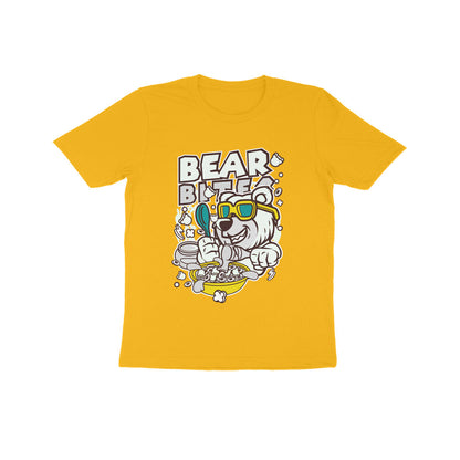 Kids' Half Sleeve Round Neck Tshirt – White Bear Biter puraidoprints