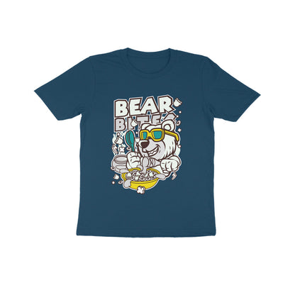 Kids' Half Sleeve Round Neck Tshirt – White Bear Biter puraidoprints