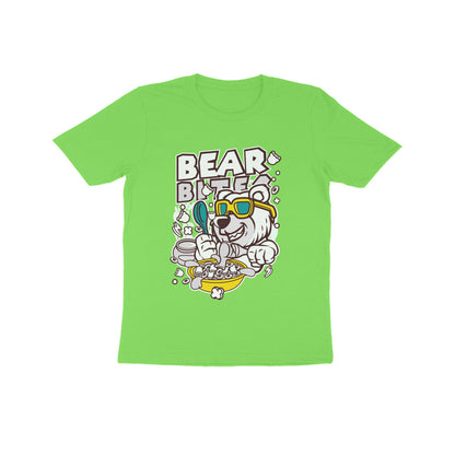 Kids' Half Sleeve Round Neck Tshirt – White Bear Biter puraidoprints