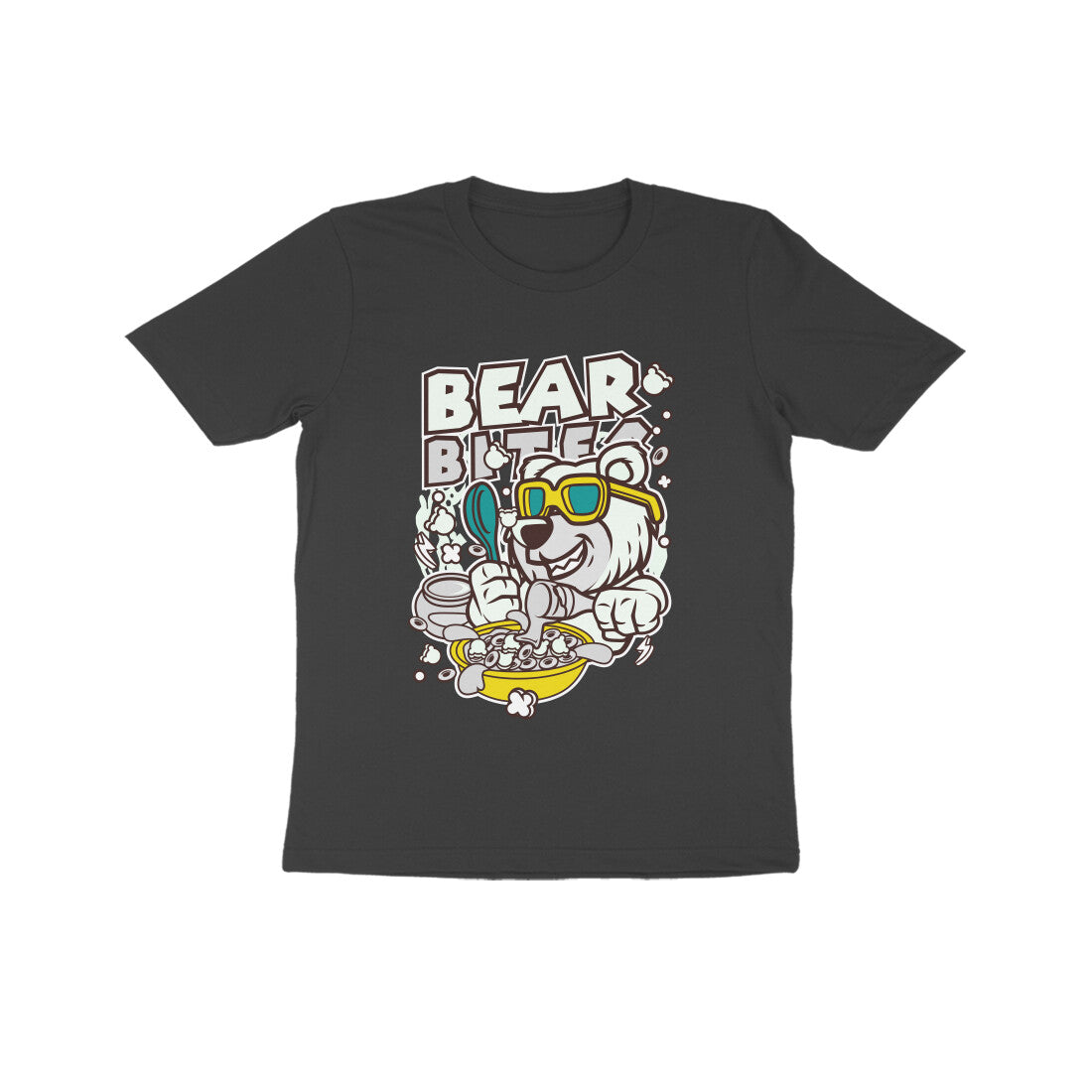 Kids' Half Sleeve Round Neck Tshirt – White Bear Biter puraidoprints