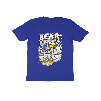 Kids' Half Sleeve Round Neck Tshirt – White Bear Biter puraidoprints
