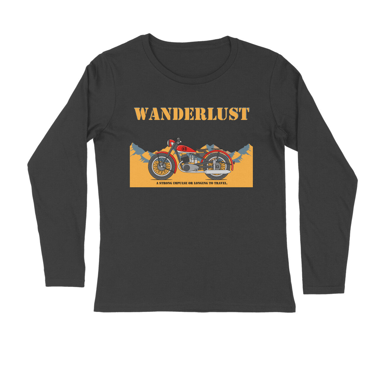 Men's Long Sleeve T-shirt - Wanderlust puraidoprints