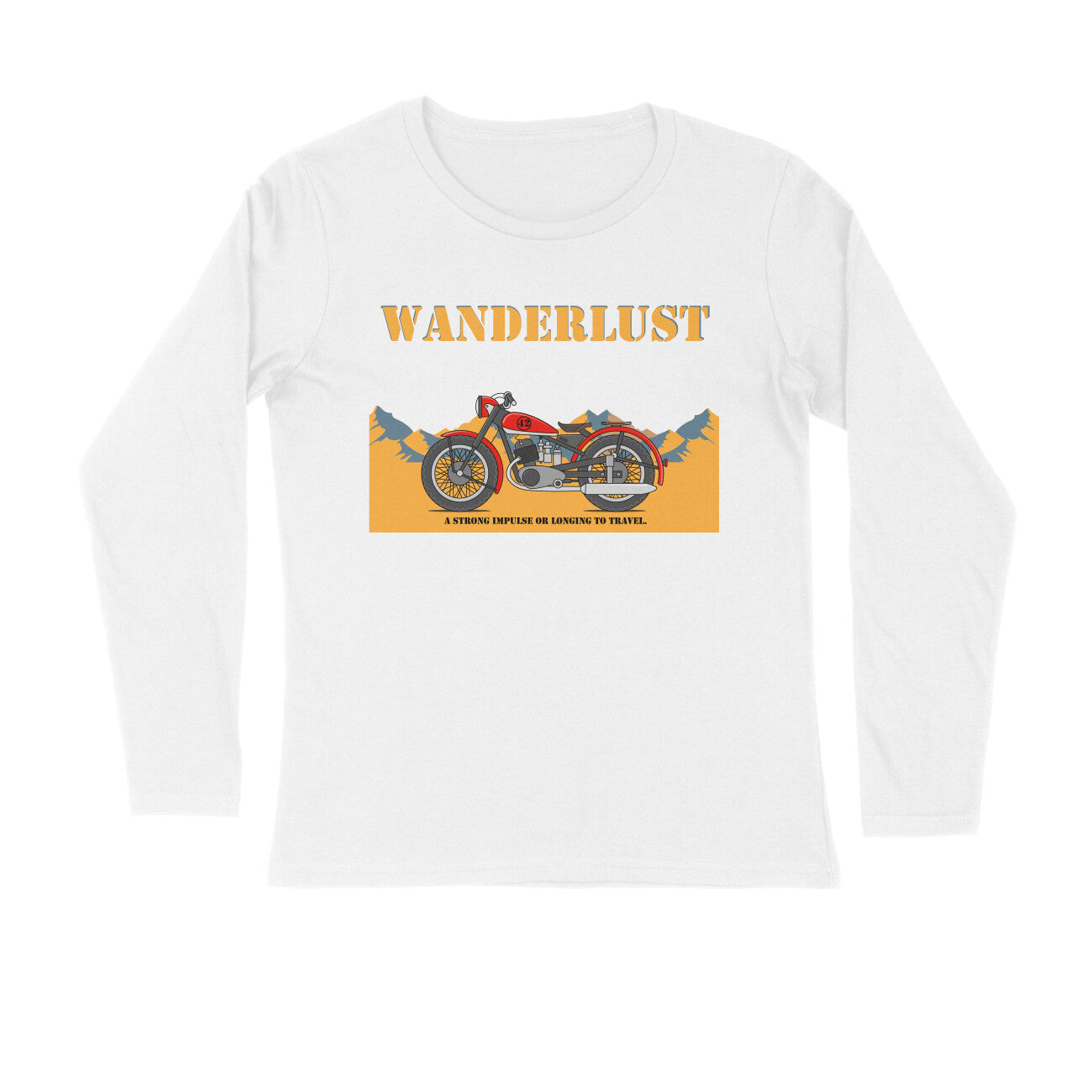 Men's Long Sleeve T-shirt - Wanderlust puraidoprints