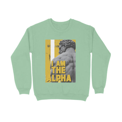 Sweatshirt  – I am Alpha puraidoprints